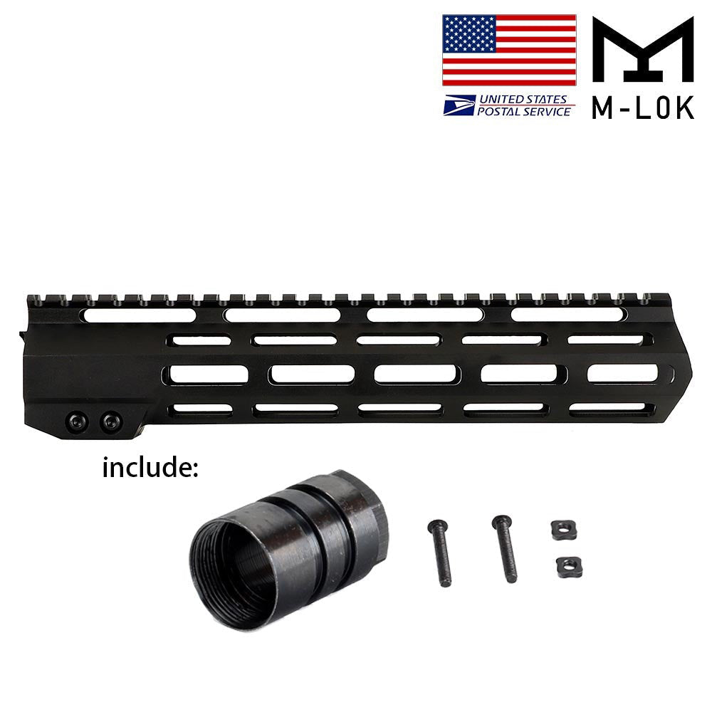 VEXTAC® AR-15 Ultra Slim Free Float M-Lok Handguard with Steel Barrel Nut 4" 7" 9" 10" 12" 13" 15" 17"