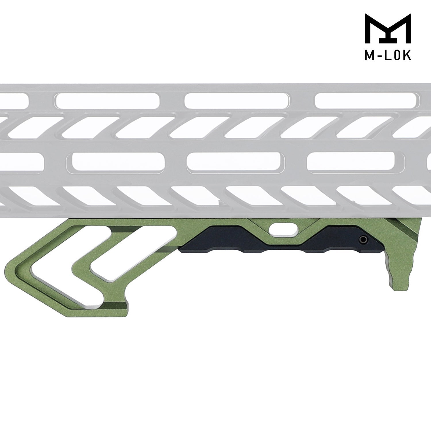 M-LOK Handstop Barricade Stop 5.5” Metal Foregrip for AR-15/AR-10 - Black Red Green
