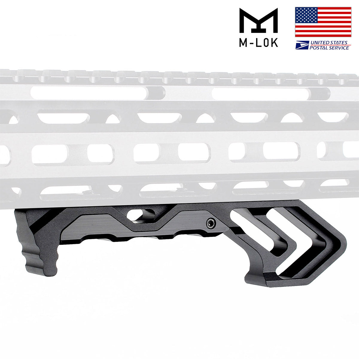 M-LOK Handstop Barricade Stop 5.5” Metal Foregrip for AR-15/AR-10 - Black Red Green