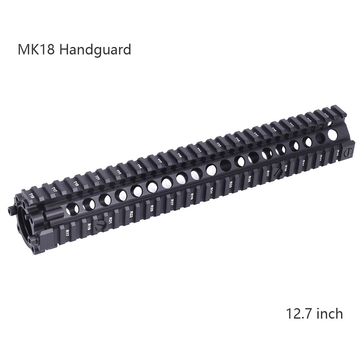MK18 Handguard Free Float Quad Rail Two-pieces Design AR15 - Black, Coyote Tan, Desert Tan Color