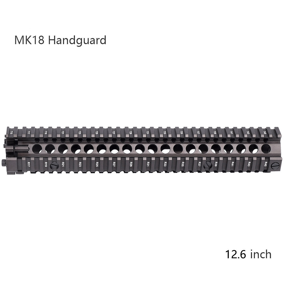 MK18 Handguard Free Float Quad Rail Two-pieces Design AR15 - Black, Coyote Tan, Desert Tan Color